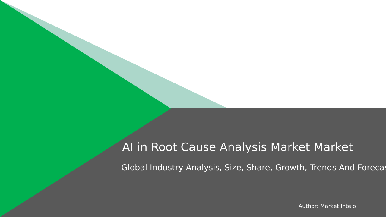 AI in Root Cause Analysis Market Research Report 2033